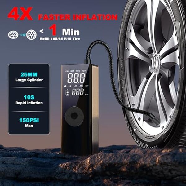 Découvrez notre analyse détaillée du gonfleur de pneu portable 20 000 mAh : alliez performance et facilité d'utilisation pour vos déplacements en toute sérénité.