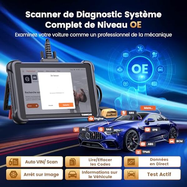 Découvrez la valise diagnostic thinkcar TK689 : complète, performante et idéale pour tous vos besoins de diagnostic automobile.
