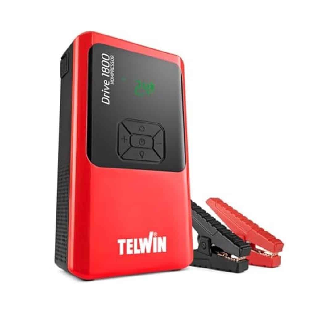 Test du Telwin Drive 1800 Kompressor : démarreur multifonction portable 12V
