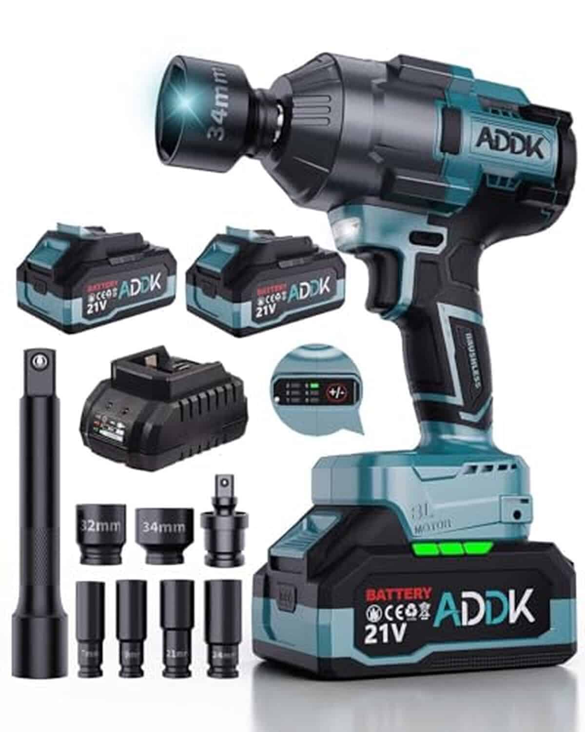 Test de la clé à chocs ADWOLT 1600Nm : puissance et polyvalence sans fil