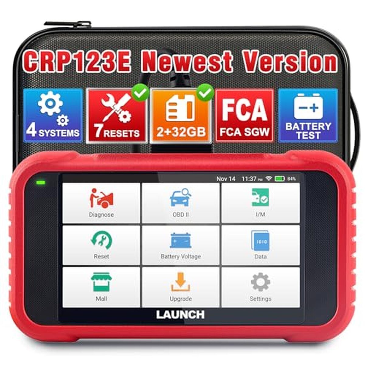 Test de la valise diagnostic Launch CRP123E V2.0 Elite : performance et réinitialisation systématique