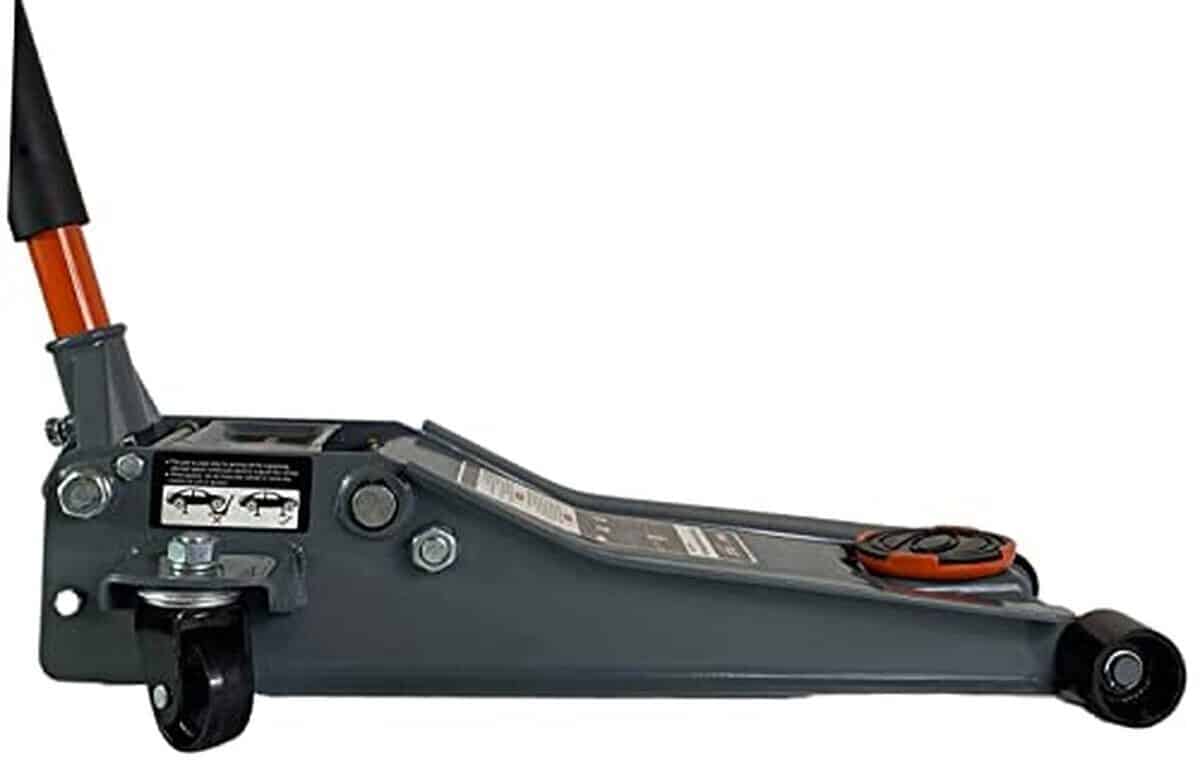 Test du cric hydraulique 3 tonnes système bas