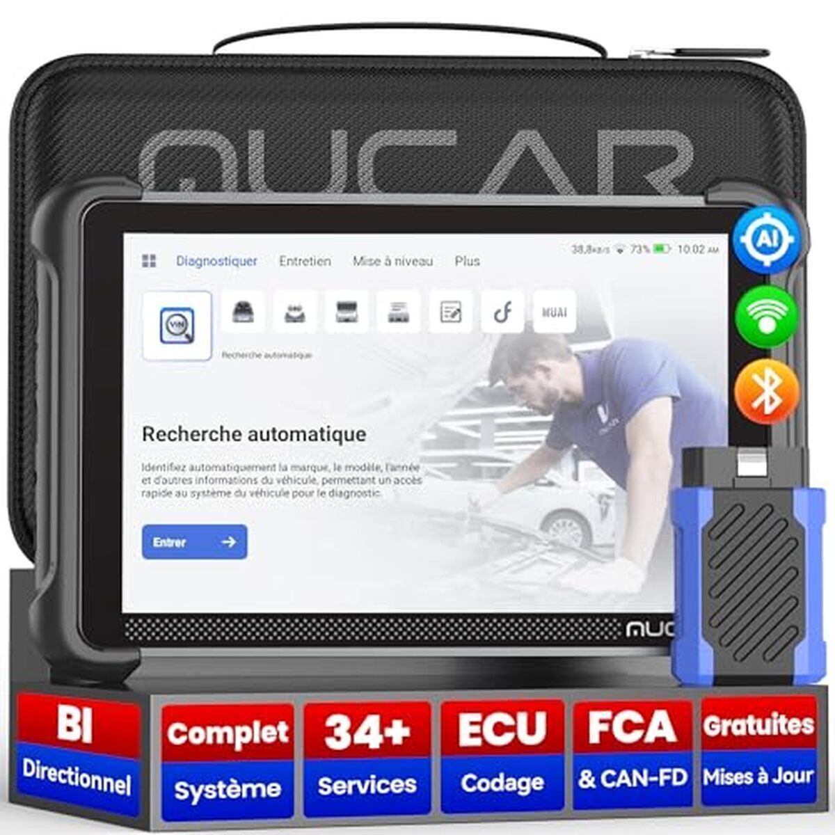 Test : muCar 892BT AI valise diagnostic auto avancée