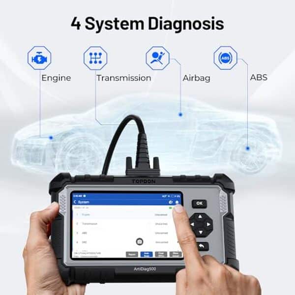 Découvrez le scanner OBD2 ArtiDiag500 de TOPDON : performance éprouvée et fonctionnalités clés pour un diagnostic automobile simplifié et efficace.