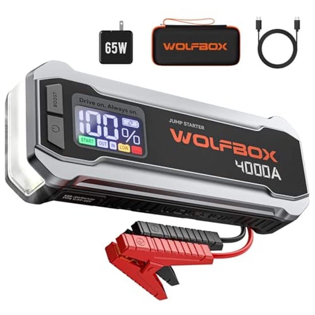 Test du booster batterie WOLFBOX 4000A : puissance et polyvalence