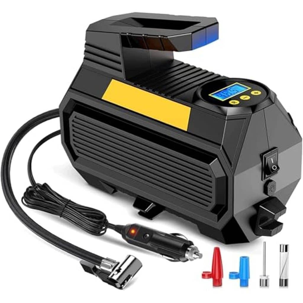 Test du compresseur de pneus Lonleeyu 150 PSI : portable et performant