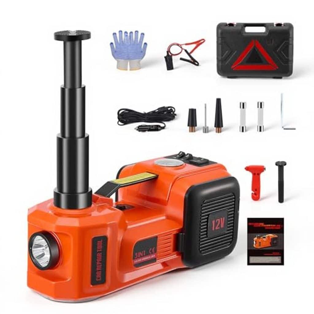 Test du cric hydraulique électrique 5T avec pompe et LED