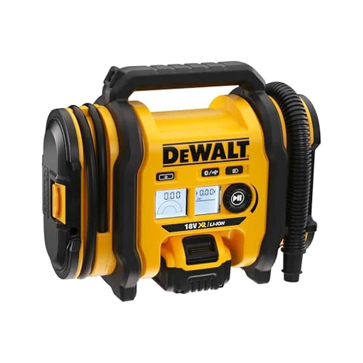 Test du gonfleur sans fil Dewalt XR 18V : polyvalence et puissance