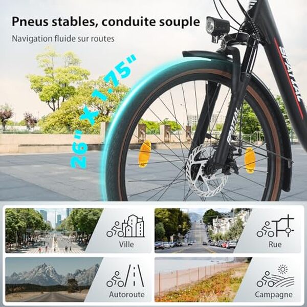 Découvrez notre test détaillé du vélo électrique Spatial 26 pouces 48V 13Ah : performances, autonomie réelle et avis complet pour vous aider à choisir.
