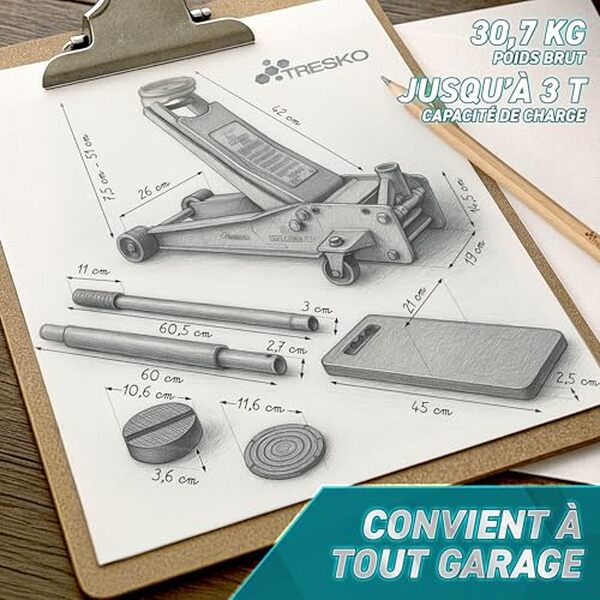 Découvrez notre test complet du cric hydraulique Tresko 3T : caractéristiques, performances et avis pour choisir le meilleur équipement de levage automobile. 