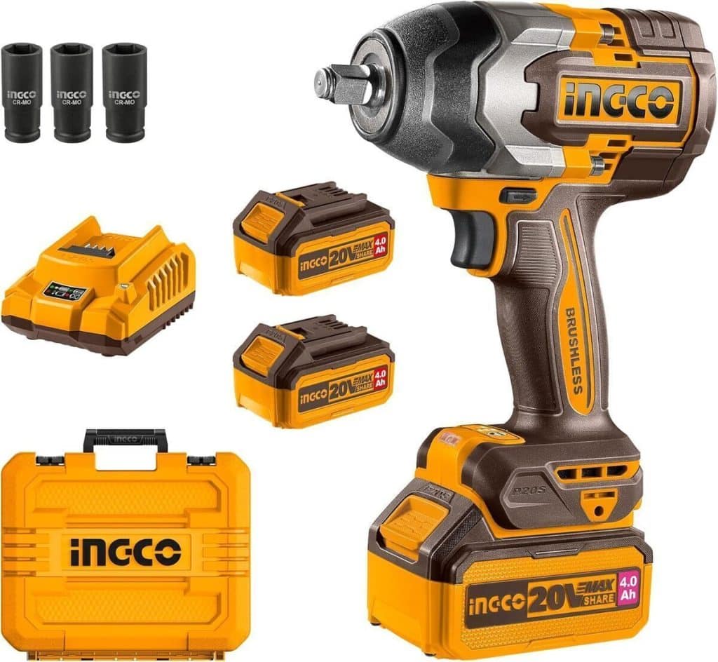 Test : clé à chocs sans fil Ingco CIWLI2085 avec moteur puissant 850NM