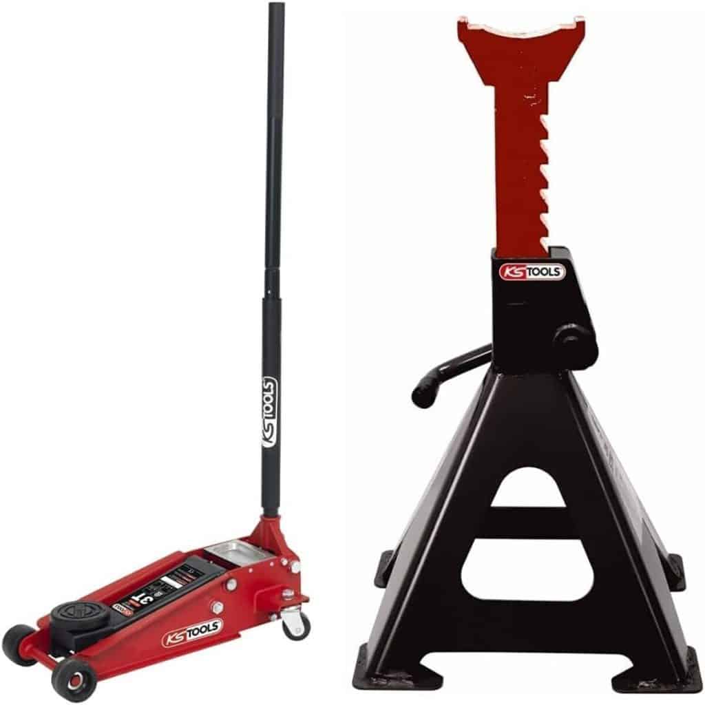 Test : cric hydraulique KS Tools 3T + chandelles 6T