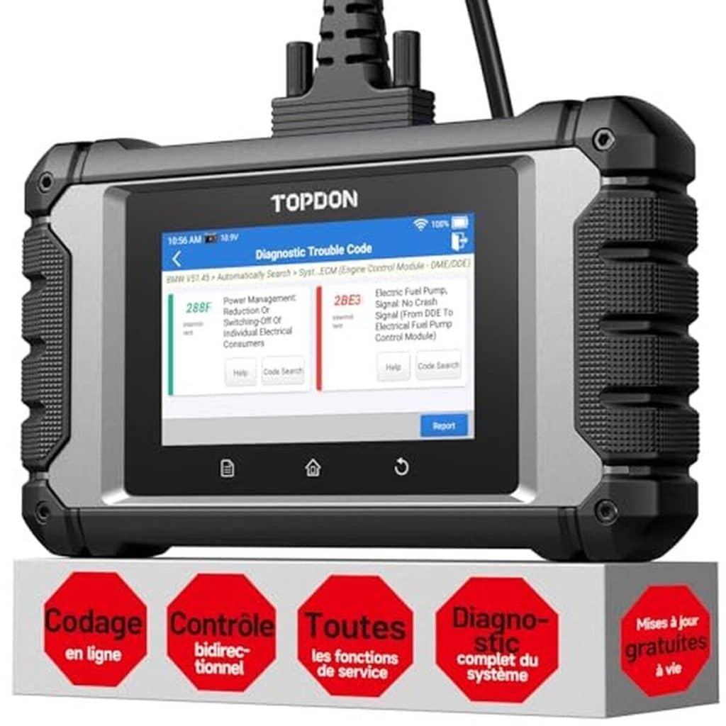 Test de la valise diagnostic auto TOPDON ArtiDiag EU