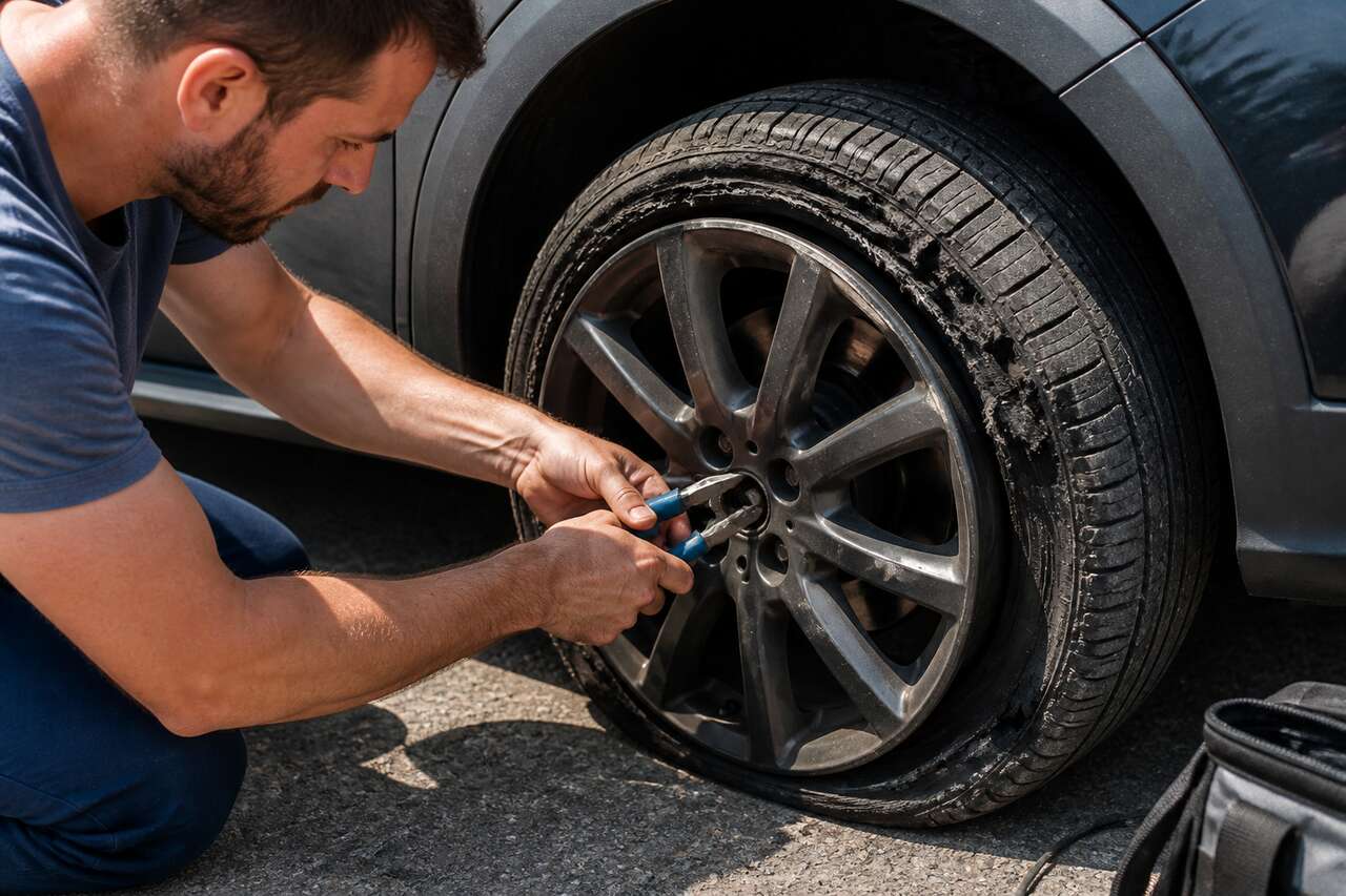 Comment réparer un pneu run flat ?