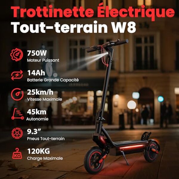 Découvrez notre test détaillé de la trottinette iScooter W8 : performances, autonomie et confort pour une expérience tout-terrain inoubliable.