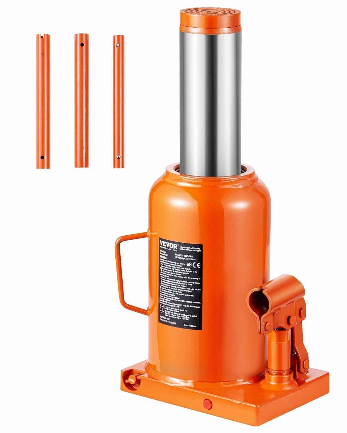 Test : cric bouteille VEVOR 50 t, puissant et pratique