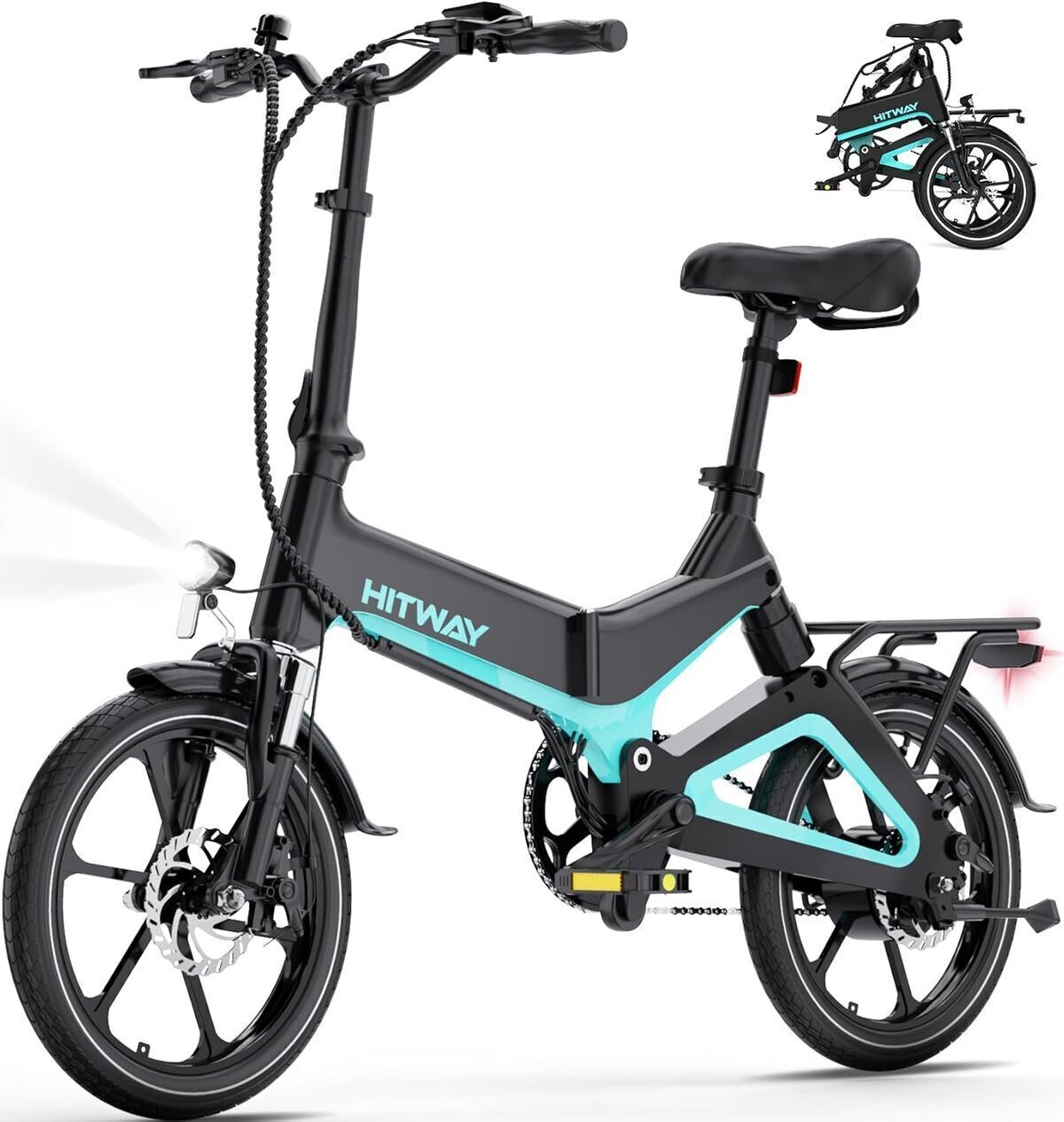 Test du vélo électrique pliable HITWAY 16 pouces : performance et autonomie adaptées à la ville