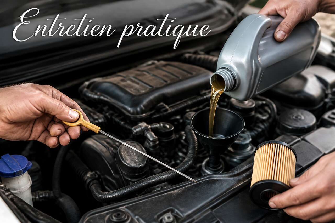 Entretien pratique : niveau, vidange, quantité d’huile et filtre pour préserver le moteur Entretien pratique : niveau, vidange, quantité d’huile et filtre pour préserver le moteur