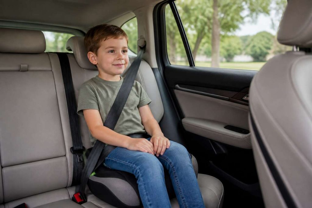 À partir de quel âge et taille utiliser un réhausseur auto pour enfant ?