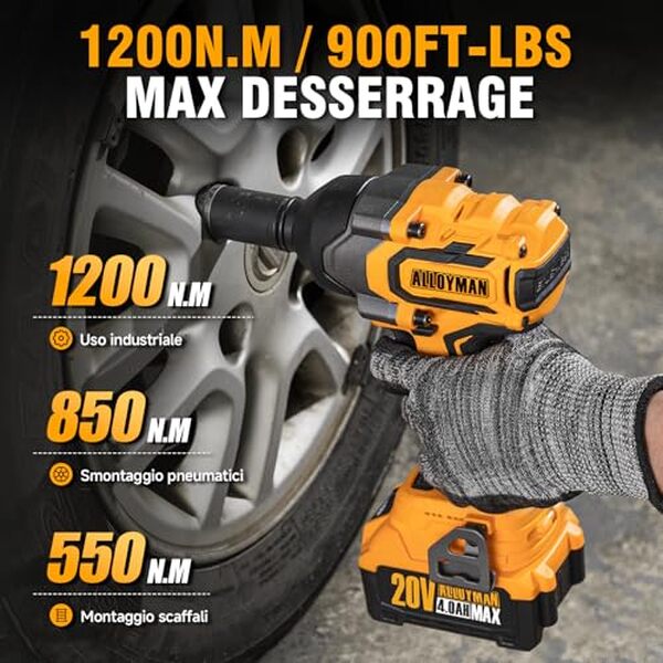 Découvrez notre test détaillé de la clé à choc sans fil Alloyman 20 V 1200 Nm : performances, avantages et inconvénients pour les professionnels. 