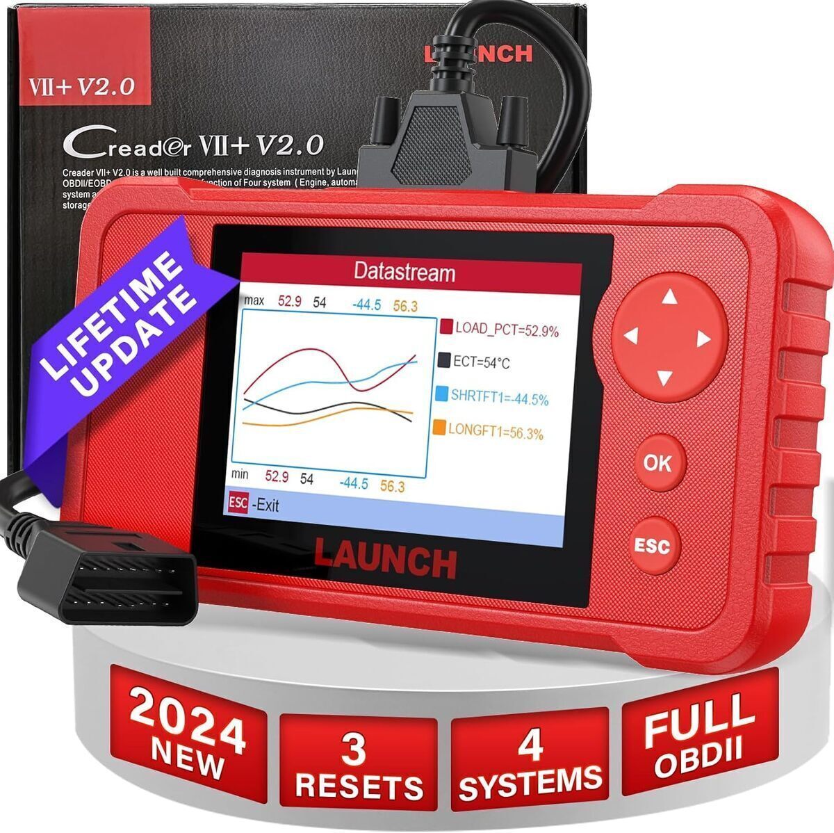Test De La Valise Diagnostic Auto Launch Creader VII+ V2.0