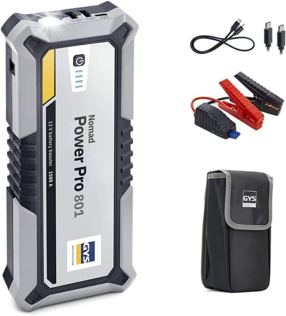Test du gys nomad power pro 801 : booster batterie lithium 2000a