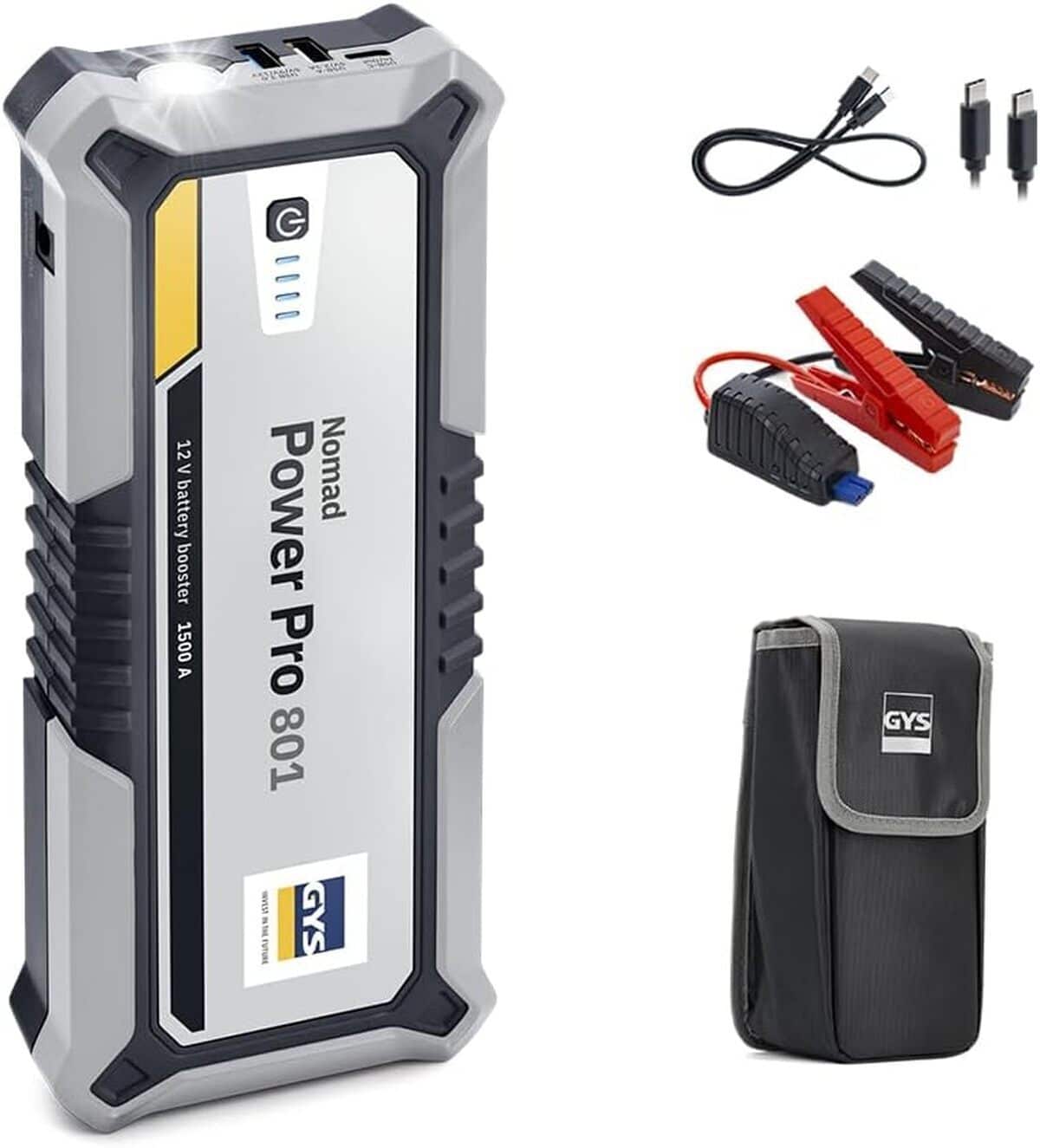 Test du gys nomad power pro 801 : booster batterie lithium 2000a