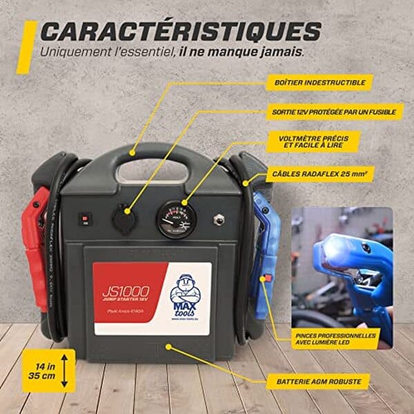Découvrez notre test complet du démarreur portable MAXTOOLS JS1000 1380A : performances, capacité 1380A, fiabilité et avis d'utilisateurs pour bien choisir votre dispositif de secours automobile.