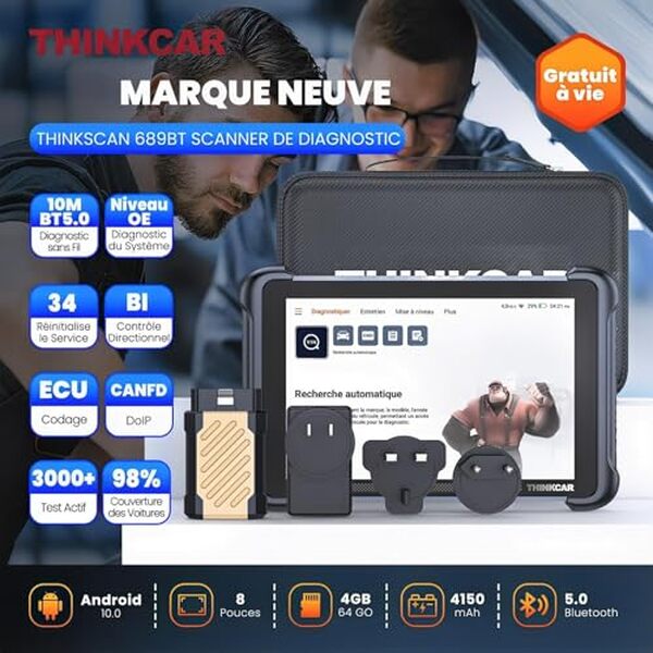 Découvrez notre test détaillé du diagnostic auto THINKCAR TK689BT. Performance, fonctionnalités et avis complet pour bien choisir votre outil de diagnostic automobile.
