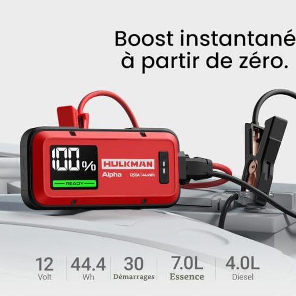 Découvrez notre test détaillé du démarreur Hulkman Alpha Ultra Red 1250A : performances, fiabilité et avis utilisateurs pour relancer votre batterie en toute confiance. 
