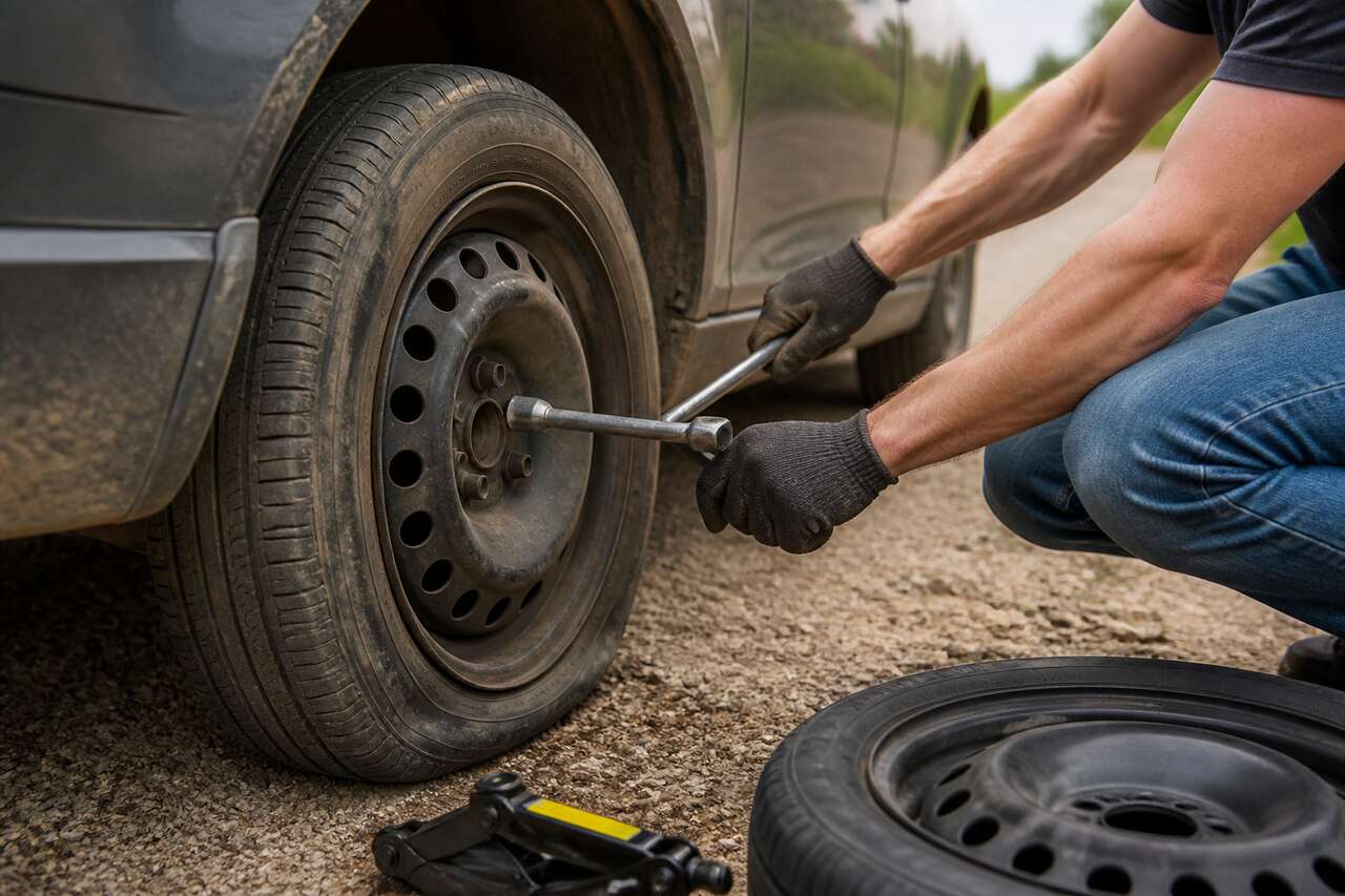 Crevaison: les bons réflexes avant de toucher à la roue Crevaison: les bons réflexes avant de toucher à la roue