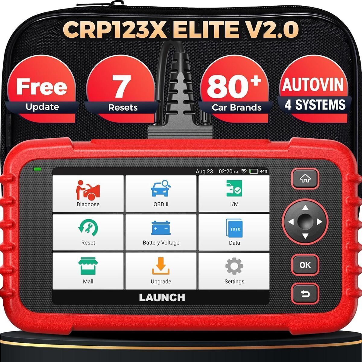 Test De La Valise Diagnostic Launch CRP123X V2.0 Elite