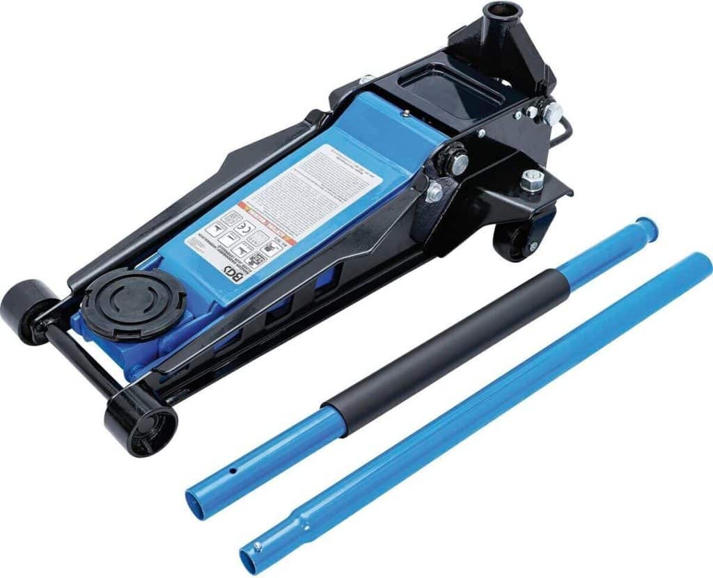 Test du cric rouleur hydraulique BGS 7873 - 3 t