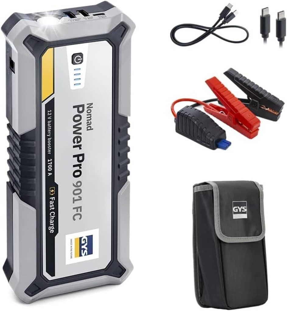Test du gys nomad power pro 901 fc : démarreur autonome 3 en 1