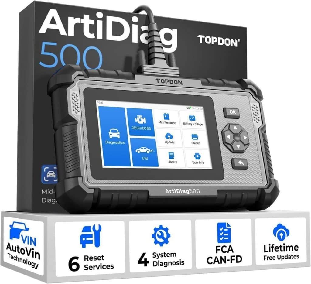 Test : scanner OBD2 TOPDON ArtiDiag500 Professionnel